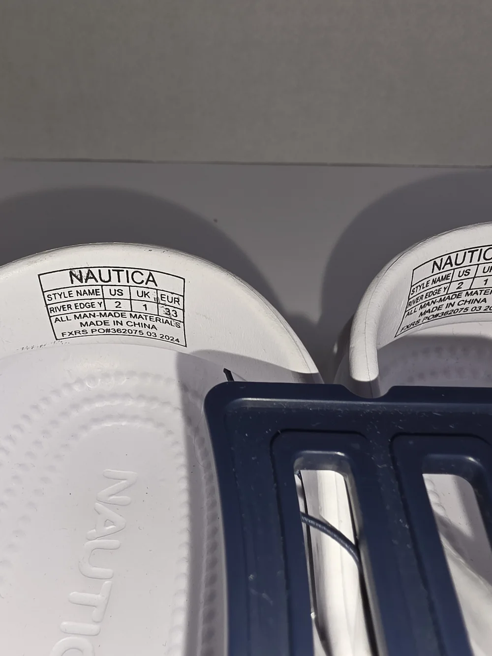 Nautica Kids White Water Clogs with Heel Strap